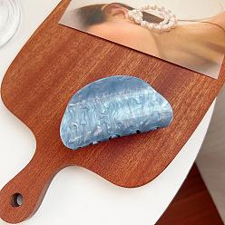 Светло-Голубой Акриловые коготь заколки, аксессуары для волос для женщин и девочек, Небесно-голубой, 80x38 мм