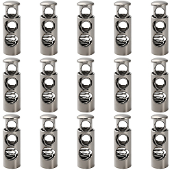 Платина 20 шт. замки из сплава, пряжка свиной нос выдвижная пряжка карта, платина, 25x8.5 мм, отверстие : 5 мм, 20 шт / комплект