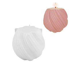 Круглые Силиконовые формы для свечей своими руками, изготовление ароматических свечей, скрученный, круглые, 9x8.6 см