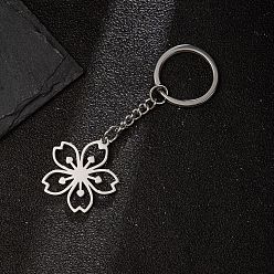 Цветок Заводы нержавеющей стали keychian, цвет нержавеющей стали, цветок, 7x5 см