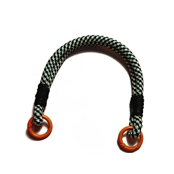 Cadet Blue Nylon Braided Lanyard, Mobile Strap, with Metal Clasp, Phone Cases Accessories, Cadet Blue, 30cm