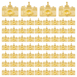 Золотой 70 подвески из сплава шт., прелести камеры, золотые, 14x15.5x4.5 мм, отверстие : 1.6 мм