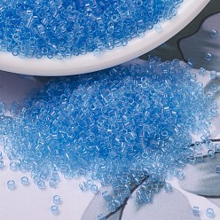 (DB0706) Прозрачный Цвет Морской Волны Бусины miyuki delica, цилиндр, японский бисер, 11/0, (дБ 0706) прозрачная вода, 1.3x1.6 мм, отверстия: 0.8 мм, около 10000 шт / мешок, 50 г / мешок