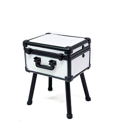 Белый Пластиковая коробка для косметики миниатюрные украшения, аксессуары для кукольного домика с микро-ландшафтом, притворяясь опорными украшениями, белые, 46x36x50 мм