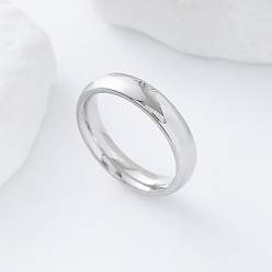 Нержавеющая Сталь Цвет Минималистичные 304 кольца из нержавеющей стали, цвет нержавеющей стали, размер США 12 (21.4 мм)