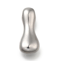 Letter I 304 подвески из нержавеющей стали, буквенное очарование, анти-тускнение, Буква "i", 23x10x7 мм, отверстие : 3.5x2.2 мм