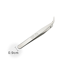 Stainless Steel Color Non-Tarnish Stainless Steel Tweezers, Nail Art Picking Tool, Stainless Steel Color, 12.5cm
