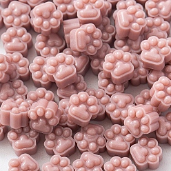 Розово-Коричневый Отпечаток лапы частицы сургуча, для ретро печать печать, розово-коричневый, 9.5x8.5x6 мм