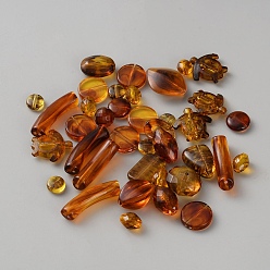 Mixed Shapes Прозрачные акриловые бусины, разнообразные, разнообразные, 8.5~31.5x9~19x4~8.5 мм, отверстие : 1.5~1.8 мм, 38 шт / комплект