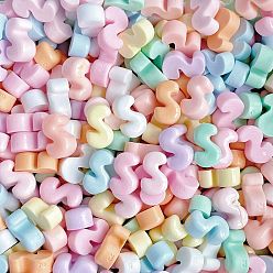 Letter S Непрозрачная смола декодирует кабошоны, для украшения своими руками, Письмо с, 13x8x6 мм