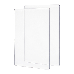 Stainless Steel Color DIY Acrylic Die Cutting Machine Auxiliary Board, Rectangle, Stainless Steel Color, 196x150x3mm