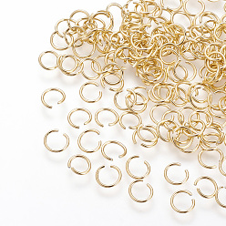 Шоколадный Алюминиевая проволока открыты кольца прыжок, цвет шоколада, 18 датчик, 8x1.0 мм, около 18000 шт / 1000 г