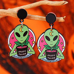 Pink Модные акриловые серьги-гвоздики для мужчин и женщин - стиль своими руками, запредельно, розовые