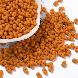 Темно-Золотистый Непрозрачные акриловые бусины, арахис, темные золотарник, 6.5x4x3 мм, отверстие : 1.4 мм, Около 9890 шт / 500 г