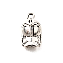 Античное Серебро Сплавочные подвески тибетского стиля, без кадмия и без свинца, шляпные прелести, античное серебро, 18x10x6.5 мм, отверстие : 1.6 мм, Около 650 шт / 1000 г