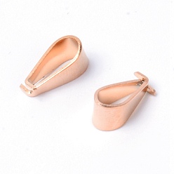 Or Rose Pinces à glace en acier inoxydable, pincez les balles, or rose, 11x5mm