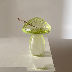Желтый Вазы лэмпворк, украшения для дома, гриб, желтые, 90x120 мм