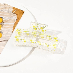 Цветок Пластиковые заколки-коготь для волос для женщин и девочек, цветок, 85x48x40 мм