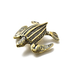 Античная Бронза Латунная статуэтка черепахи для украшения стола в гостиной, античная бронза, 34x36.5x12.5 мм