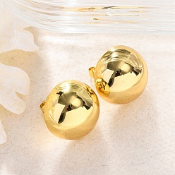 Золотой Полукруглый 304 из нержавеющей стали серьги стержня, золотые, 16 мм