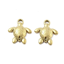 Tortoise 304 подвески из нержавеющей стали, ионное покрытие (ip), морские животные, черепаха, 20.5x17.5x4.5 мм, отверстие : 2.5 мм