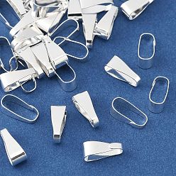 Серебро Латунь оснастки на поруки, без свинца, без кадмии и без никеля, серебряные, 10x4x4.5 мм