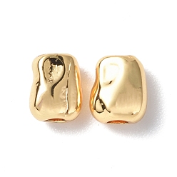 Echt 18 k vergoldet Messing Perlen, Cadmiumfrei und Nickel frei und Bleifrei, Bohne, echt 18 k vergoldet, 6x4.5x3.5 mm, Bohrung: 1.6 mm