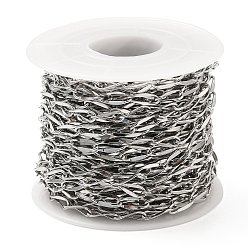 Нержавеющая Сталь Цвет Не тускнеют 304 цепи из нержавеющей стали, цвет нержавеющей стали, 56x46 мм