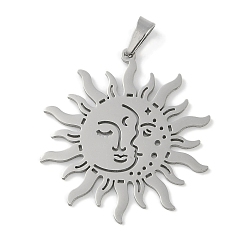 Нержавеющая Сталь Цвет Не тускнеющие 304 подвески из нержавеющей стали, лазерная резка, звезды прелести, цвет нержавеющей стали, 31.5x28.5x1 мм, отверстие : 6x3 мм