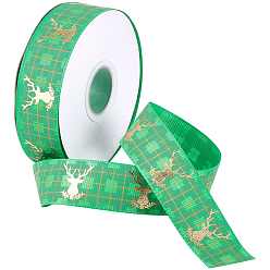 Зеленый лайм 1 рулонные полиэфирные ленты, олень, для упаковки подарков, зеленый лайм, 1 дюйм (25 мм), примерно 25.00 ярдов (22.86 м)/юго-восток