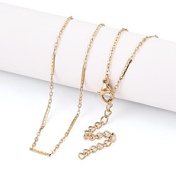 Настоящее золото 14K 304 Колье из нержавеющей стали с комбинированными цепочками для женщин, реальный 14 k позолоченный, 16.73 дюйм (42.5 см)