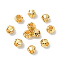Plaqué Platine Véritable Perles en laiton shegrace, rondelle, sans cadmium et sans nickel et sans plomb, Platine plaqué, 3.5x4mm, Trou: 1.8mm