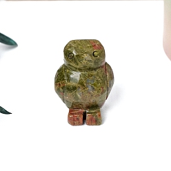 Унакит Натуральные резные фигурки пингвинов из унакита, для украшения рабочего стола домашнего офиса, 30x40 мм