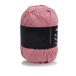 Фламинго 4 пряжа из молочного акрилового волокна для тафтинговых ковриков, пряжа амигуруми, пряжа для вязания крючком, для свитера, шапки, носков, детских одеял, фламинго, 2.5 мм, около 113.74 ярдов (104 м) / моток