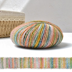 Разноцветный Хлопчатобумажная пряжа, пряжа амигуруми, пряжа для вязания крючком, для свитера, шапки, носков, детских одеял, сегмент окрашенный, красочный, 1.5~1.8 мм, около 109.36 ярдов (100 м) / моток