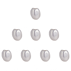 925 Sterling Silver Plated Alloy Beads, Matte Style, Nuggets, 925 Sterling Silver Plated, 13x11x10.5mm, Hole: 3mm, 8pcs/box