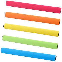 (52) Непрозрачная лаванда 5 шт. 5 цвета 304 нержавеющая сталь с губчатыми эстафетными палочками, гоночное оборудование для бегущей гоночной команды, круглой трубе, разноцветные, 305x30 мм, 1 шт / цвет