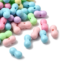 (52) Непрозрачная лаванда Непрозрачные акриловые бусины, арахис, разноцветные, 12x6 мм, отверстие : 1.8 мм, Около 1923 шт / 500 г