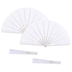 Белый 4шт. пластиковые веера для украшения витрины, для украшения рабочего стола домашнего офиса, белые, 330x45x31 мм