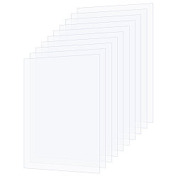 Прозрачный Прозрачный акрил для фоторамки, прямоугольные, прозрачные, 25.3x20.2x0.07 см, 10 шт / комплект