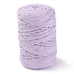 Лиловый Нити хлопчатобумажные, для поделок ремесел, упаковка подарков и изготовление ювелирных изделий, сирень, 3 мм, около 150 м / рулон