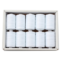 (52) Непрозрачная лаванда Полиэстер швейных ниток, разноцветные, упаковка: 63x34x12мм, 10 шт / комплект