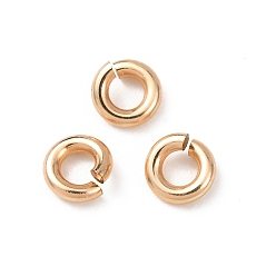 Real 14K Gold Filled 1/20 14k открытые соединительные кольца с золотым покрытием, круглый отрезок, покрытый желтым золотом, real 14 k золото заполнено, 18 датчик, 4x1 мм, внутренний диаметр: 1.7 мм