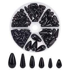 (52) Непрозрачная лаванда 85шт 6 стили бусины из АБС-пластика, окрашенные, слеза, разноцветные, 8~22.5x6~15 мм, отверстие : 1~2 мм