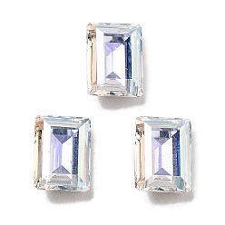 Кристалл K 9 кабошоны из стеклянного страза, задние и задние, прямоугольные, кристалл, 8x6x3 мм