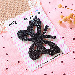 Building Нейлоновые волшебные подушечки для волос, зажим для волос, держатель для бахромы, ферма бабочек, 95x50 мм