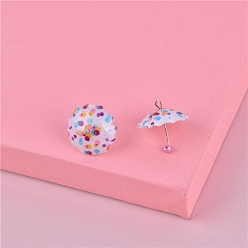 Фиолетовый Акриловые подвески, принадлежности для изготовления ювелирных изделий своими руками, зонтик, фиолетовые, 22x20 мм