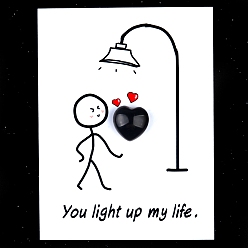 Обсидиан Украшения из натурального обсидиана в виде сердца, с бумажными карточками, фигурка для украшения дома, энергетический камень рейки для исцеления, 15 мм