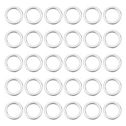 Нержавеющая Сталь Цвет 80 шт. 304 соединительные кольца из нержавеющей стали, круглые кольца, цвет нержавеющей стали, 8x1 мм