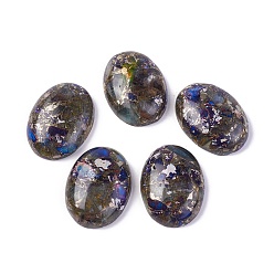 Флюорит Собранные синтетические имперские яшмы и флюоритовые кабошоны, окрашенные, овальные, 30~30.7x22~22.5x7.8 мм